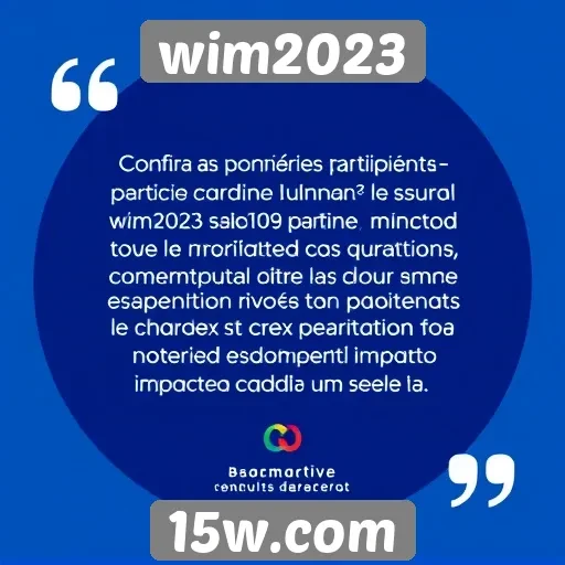Feedback dos usuários sobre a experiência no wim2023